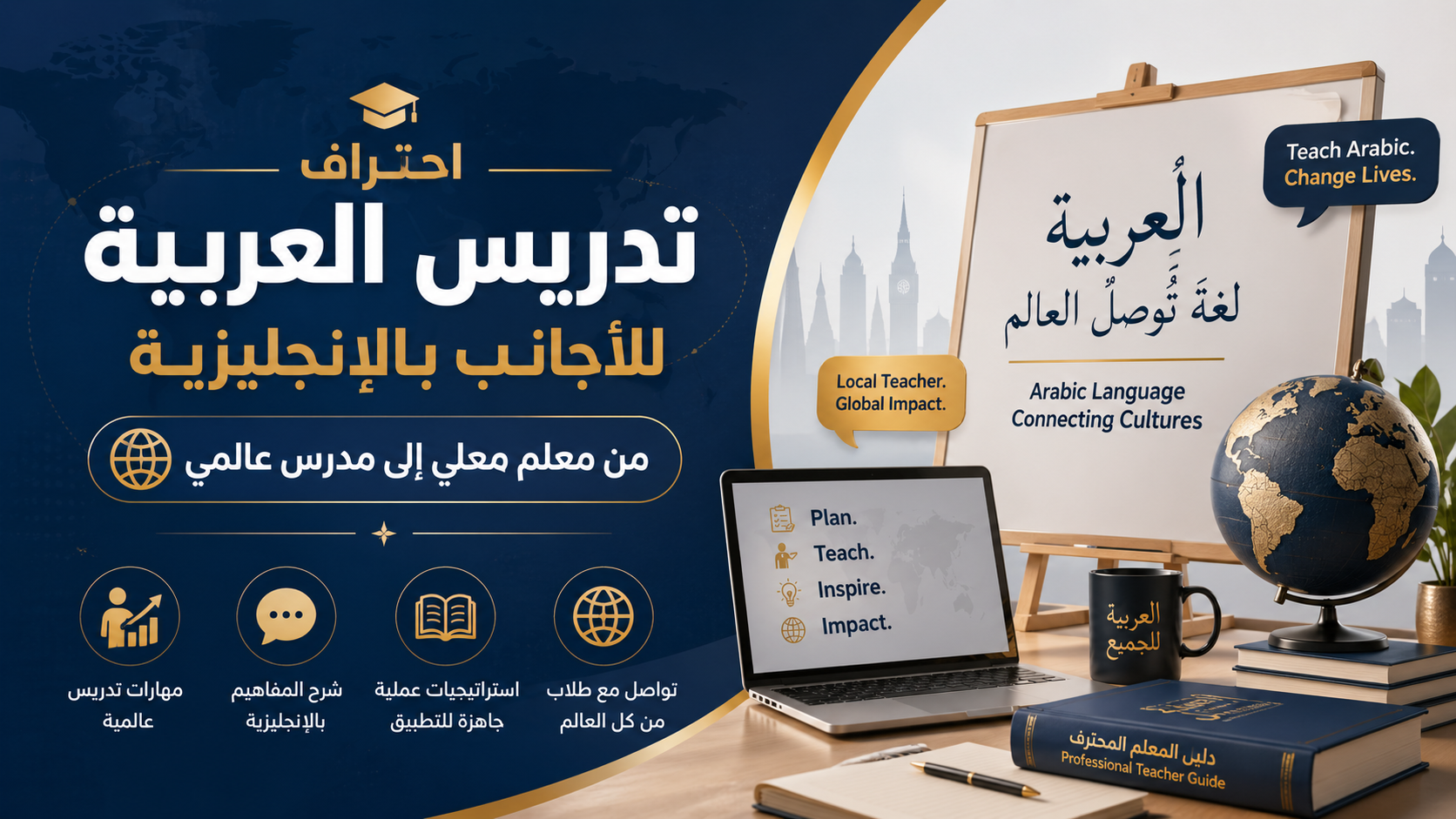 احتراف تدريس العربية للأجانب بالإنجليزية | من معلم محلي إلى مدرس عالمي